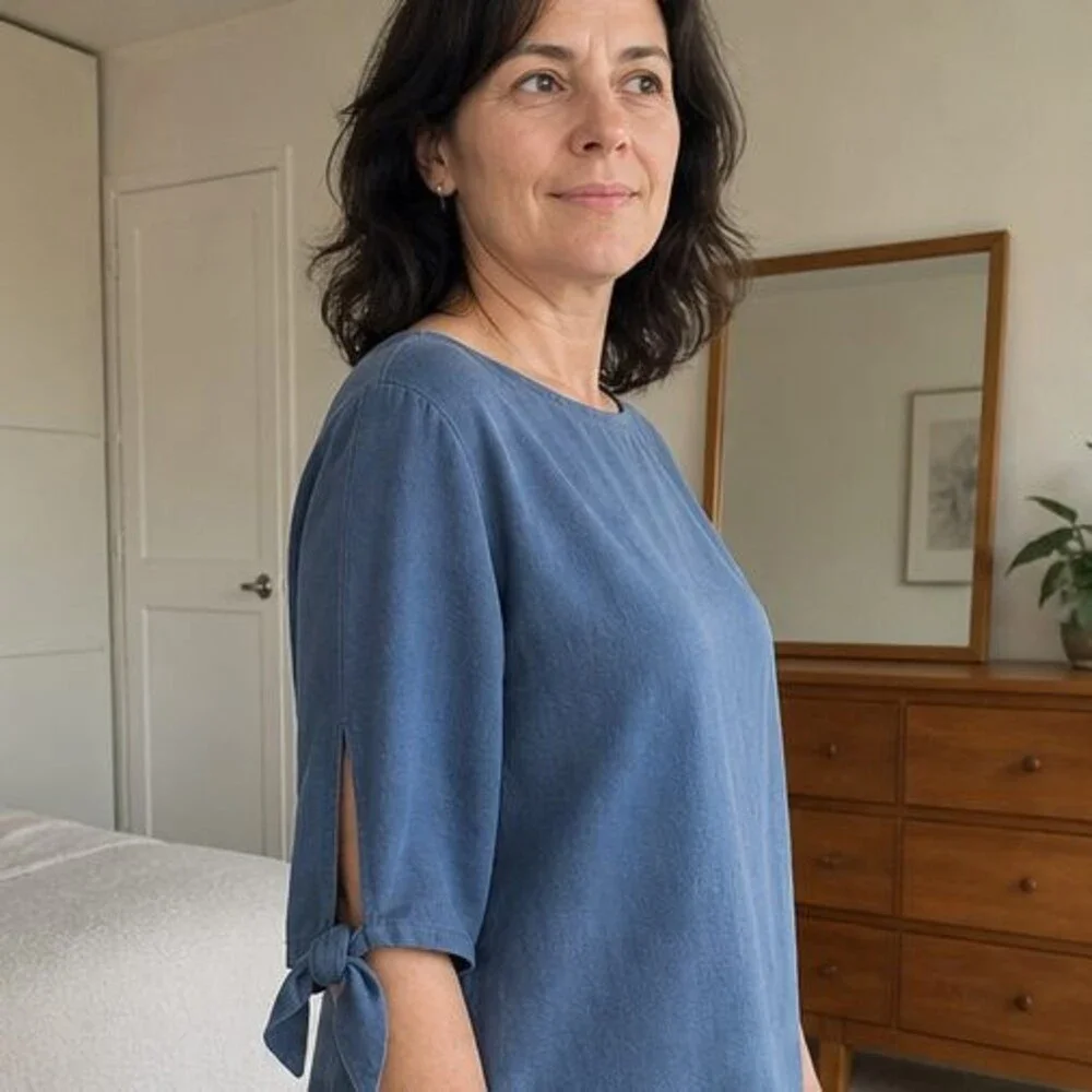 Olive Peplum Top